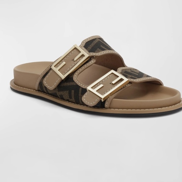 Fendi FF Logo Sandals - Picture 2 of 6